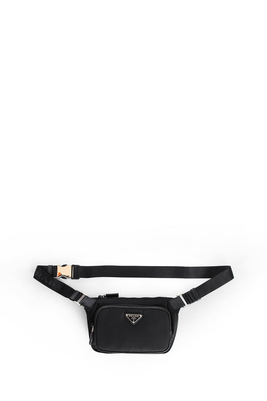 Re-Nylon and Saffiano Leather Belt Bag