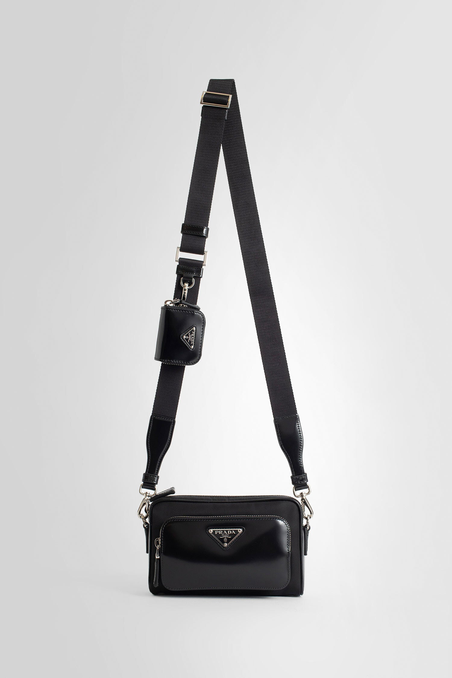 PRADA MAN BLACK CROSSBODY BAGS