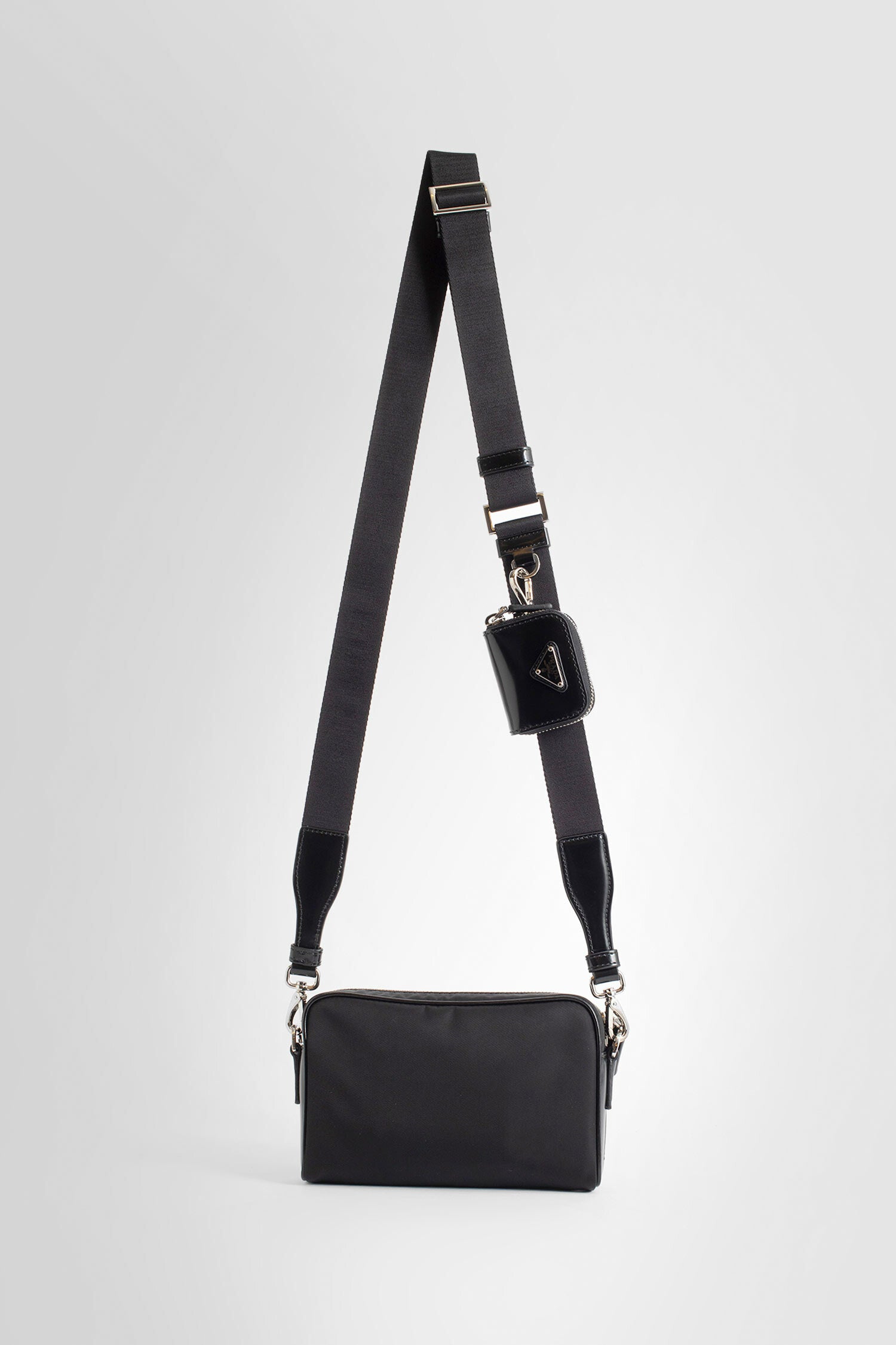 PRADA MAN BLACK CROSSBODY BAGS