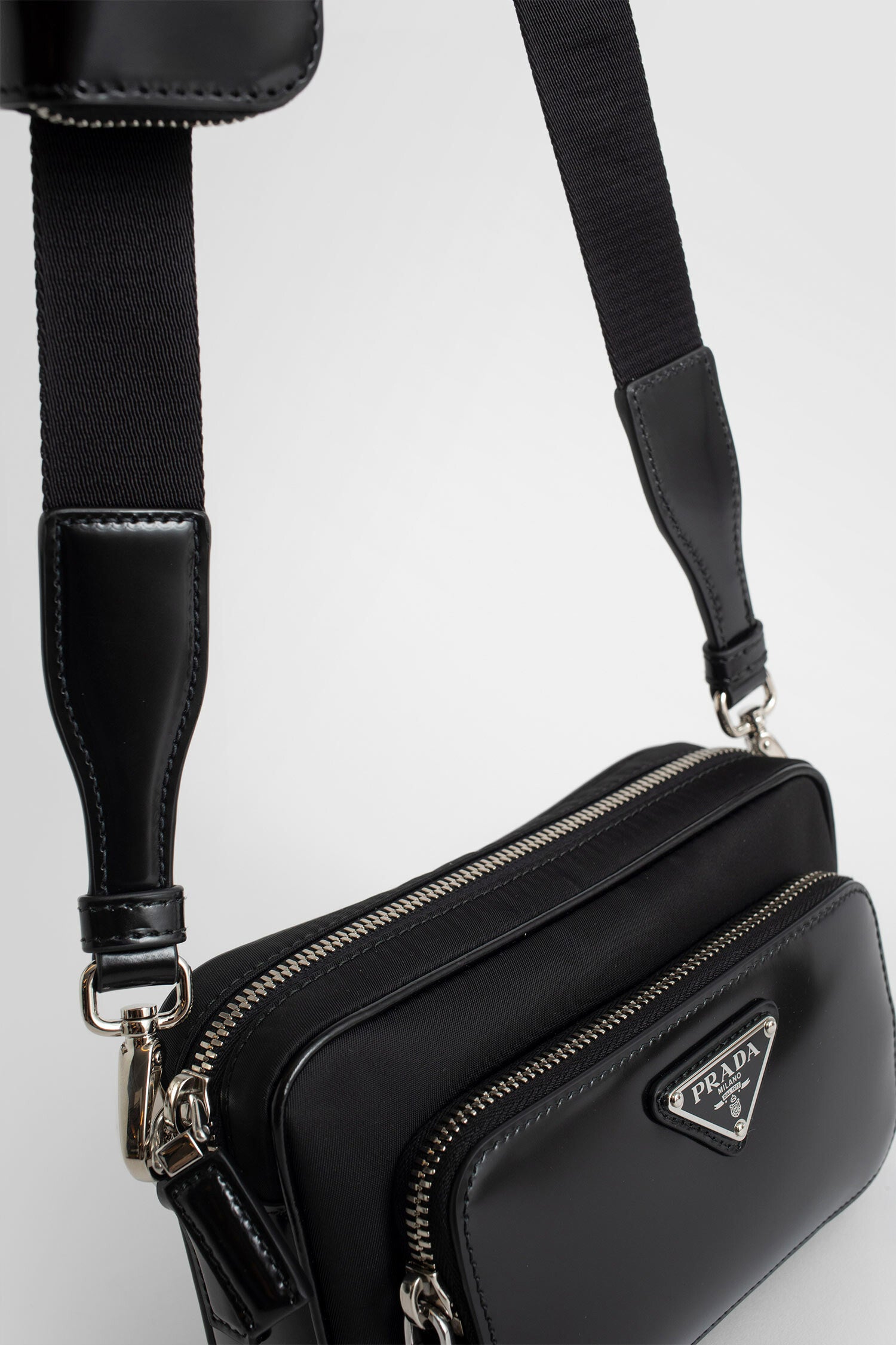 PRADA MAN BLACK CROSSBODY BAGS