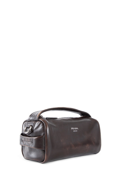 PRADA MAN BROWN CROSSBODY BAGS