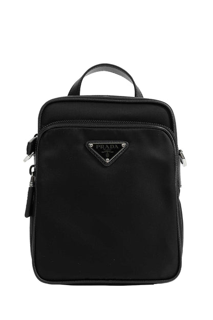 Re-Nylon and Saffiano Leather Shoulder Bag