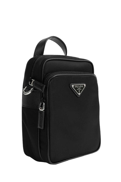 Re-Nylon and Saffiano Leather Shoulder Bag