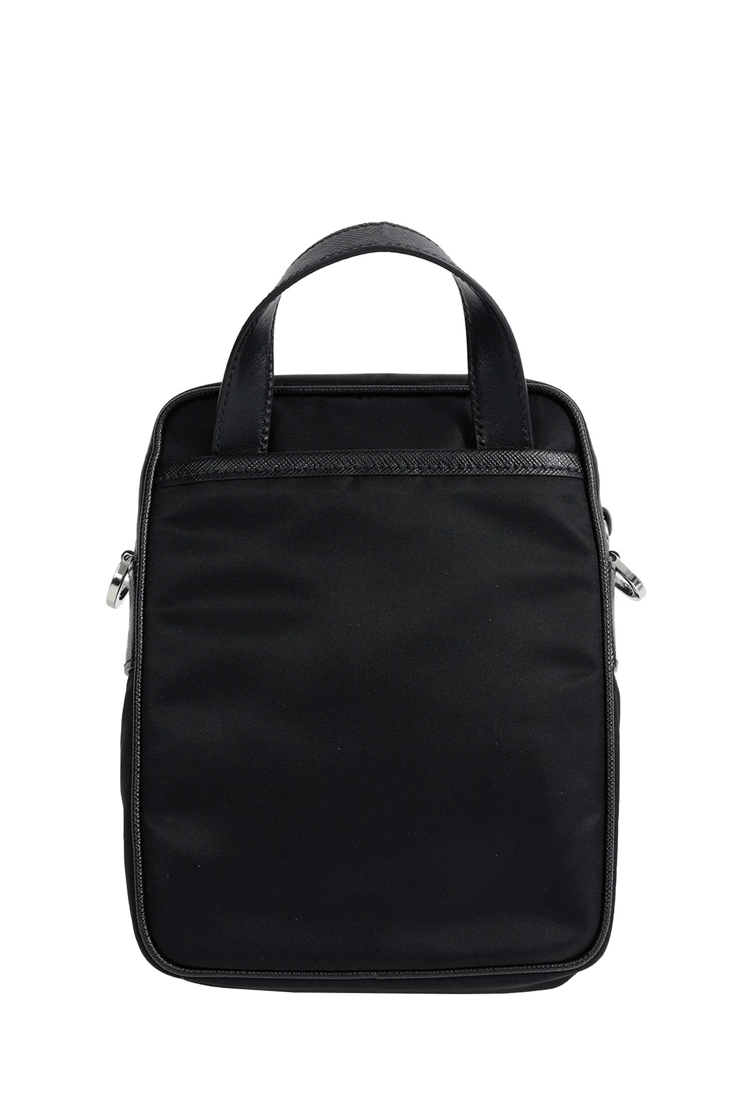 PRADA Re-Nylon and Saffiano Leather Shoulder Bag man