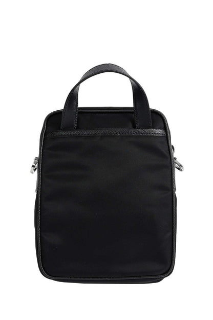 Re-Nylon and Saffiano Leather Shoulder Bag