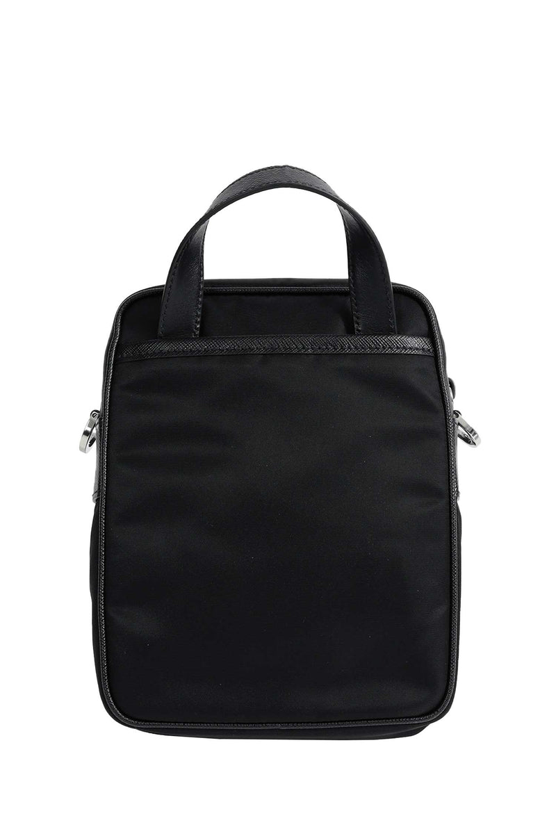 PRADA Re-Nylon and Saffiano Leather Shoulder Bag man