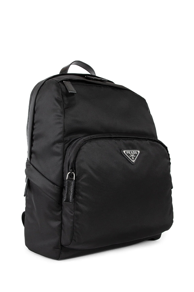 PRADA Re-Nylon and Saffiano Leather Backpack man