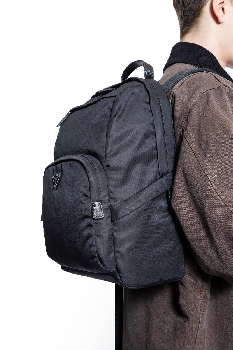PRADA Re-Nylon and Saffiano Leather Backpack man