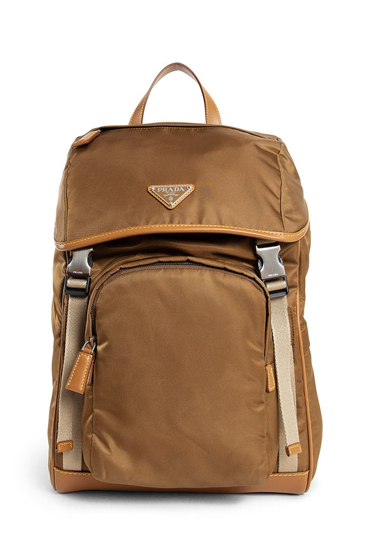 PRADA MAN BEIGE BACKPACKS & TRAVEL BAGS