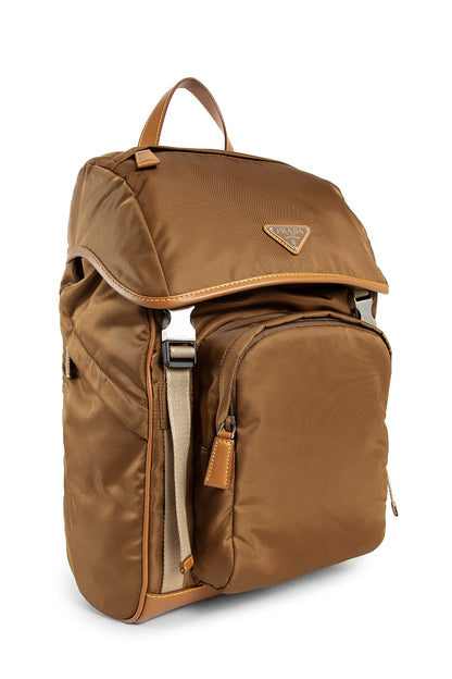 PRADA MAN BEIGE BACKPACKS & TRAVEL BAGS