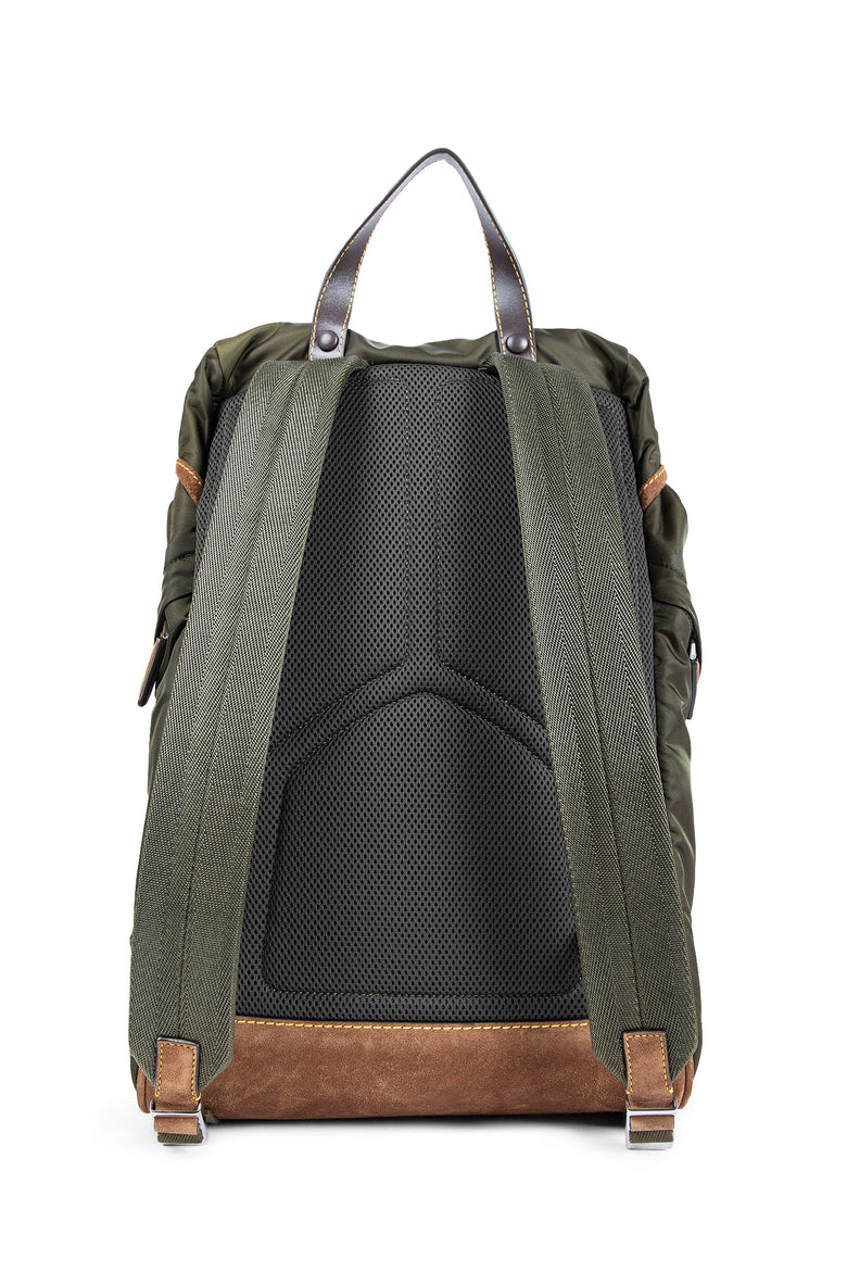 Re-Nylon and suede backpack