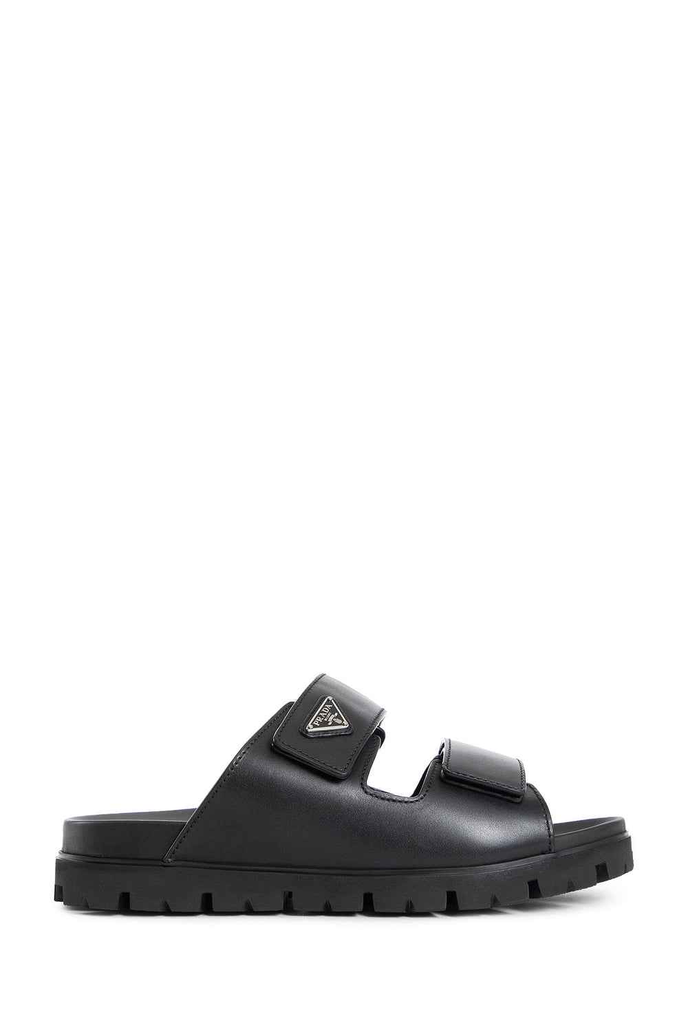 PRADA MAN BLACK SANDALS & SLIDES