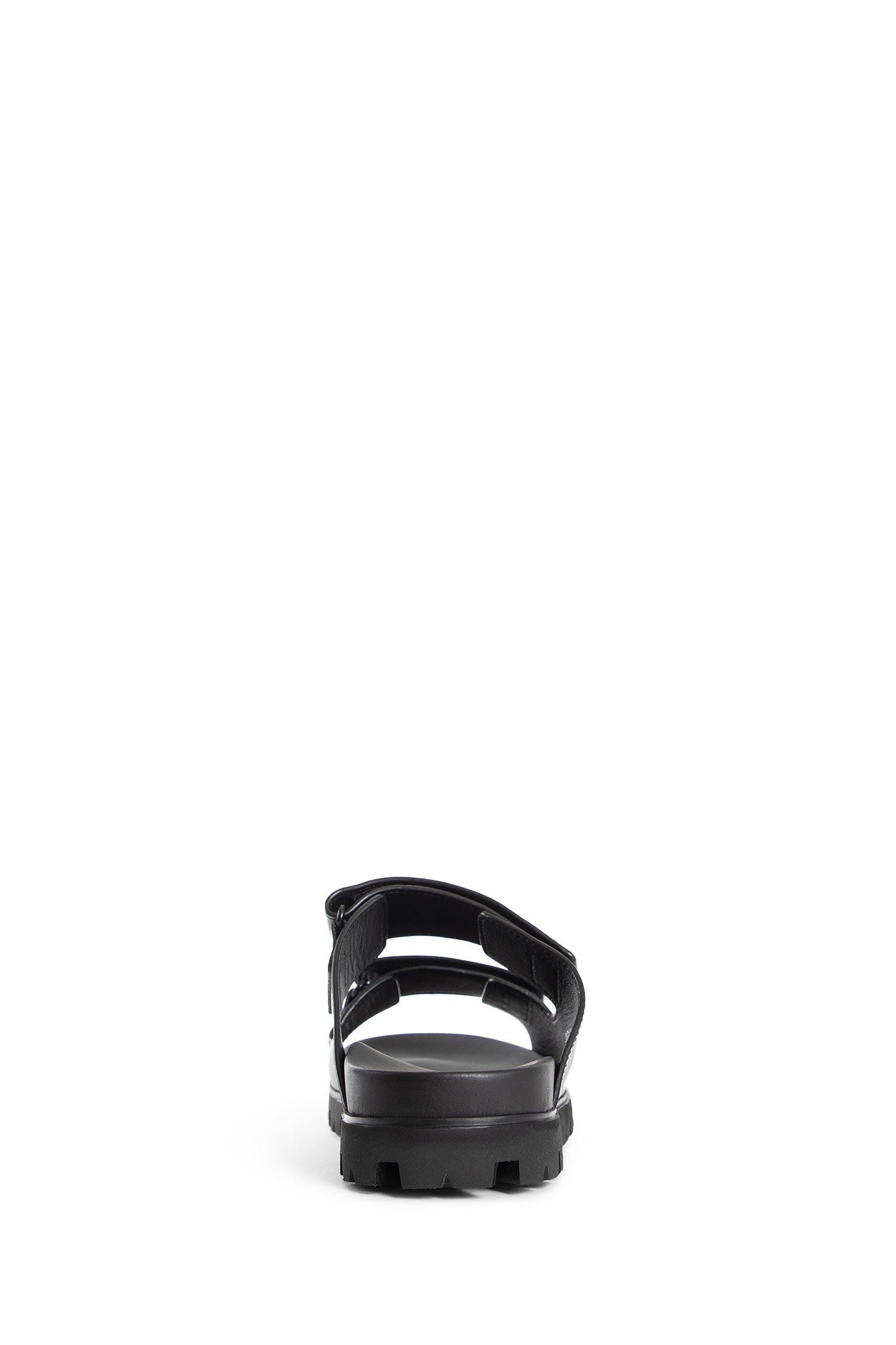 PRADA MAN BLACK SANDALS & SLIDES