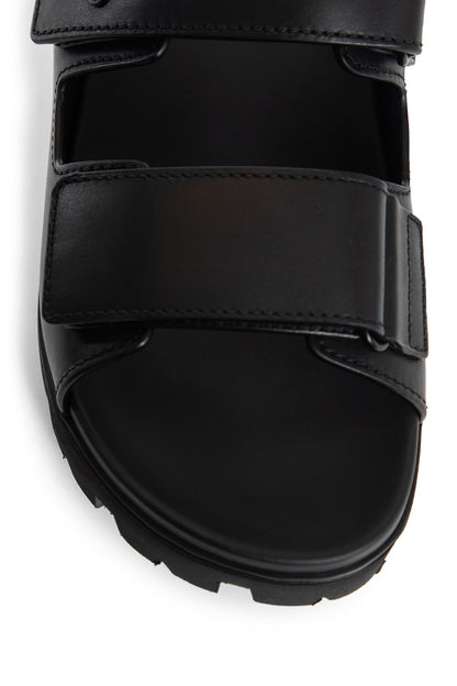 PRADA MAN BLACK SANDALS & SLIDES