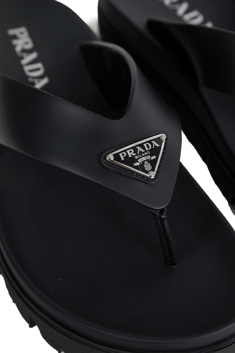 PRADA LeatherThong Sandals man