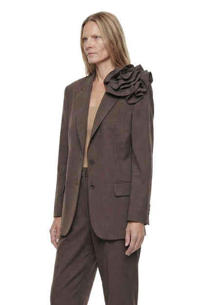 Linen Flower Blazer