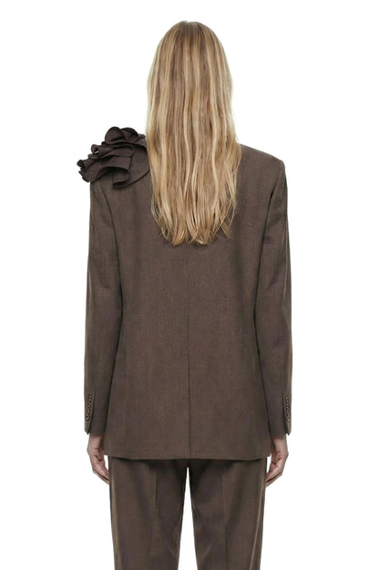 Linen Flower Blazer