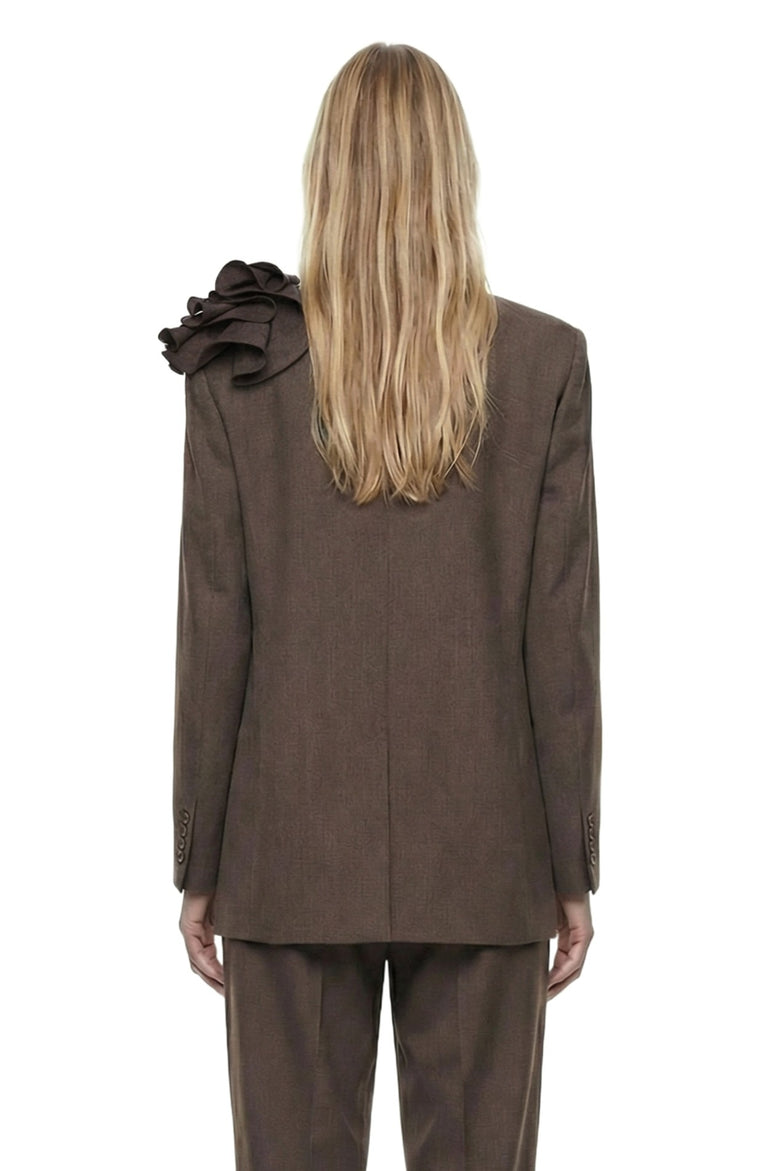 MAGDA BUTRYM Linen Flower Blazer woman