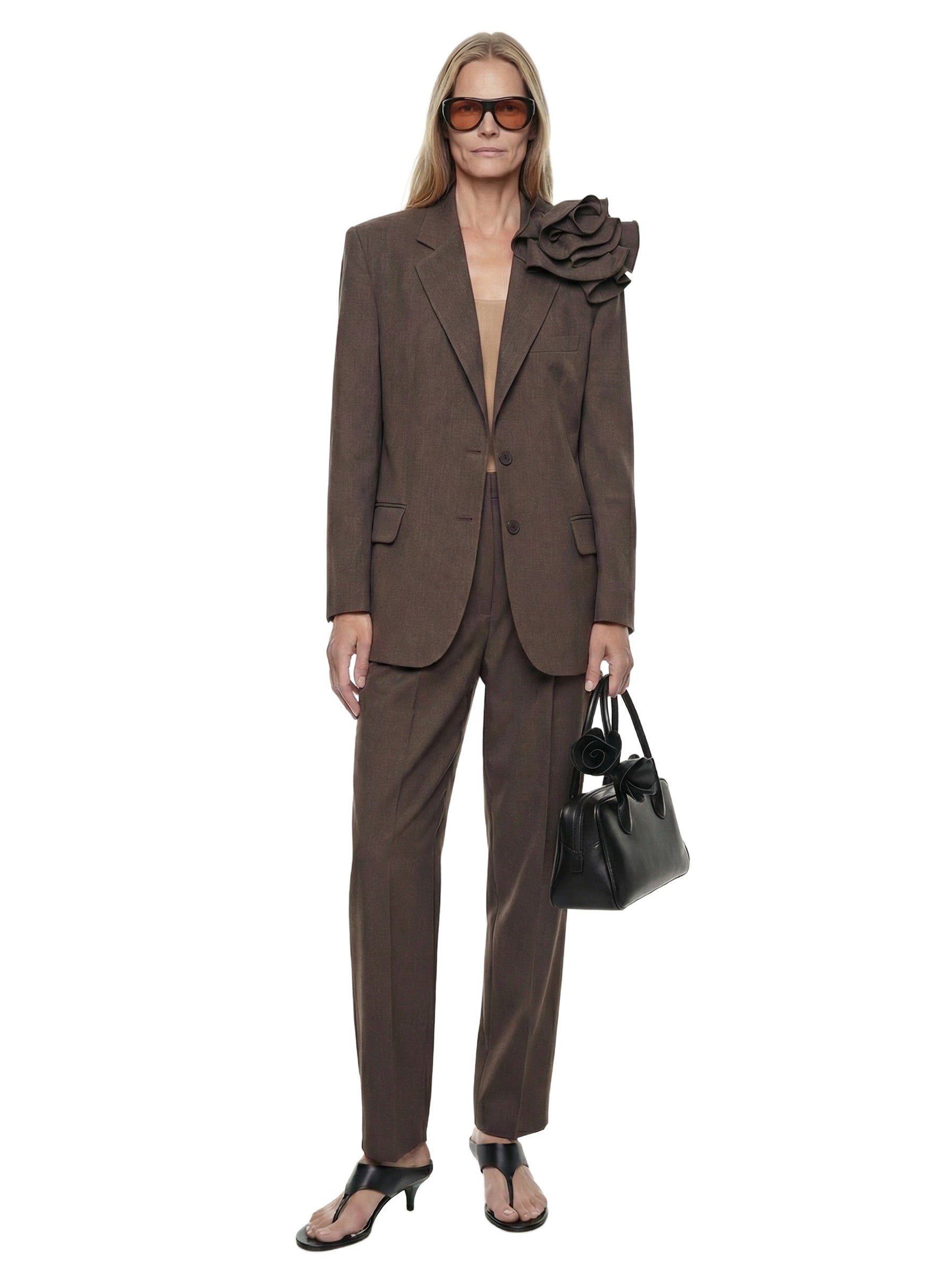 Linen Flower Blazer