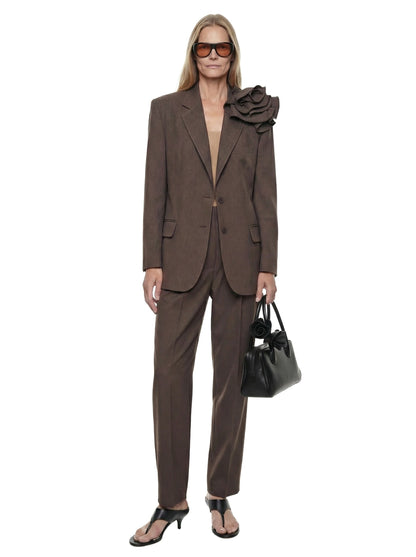 Linen Flower Blazer