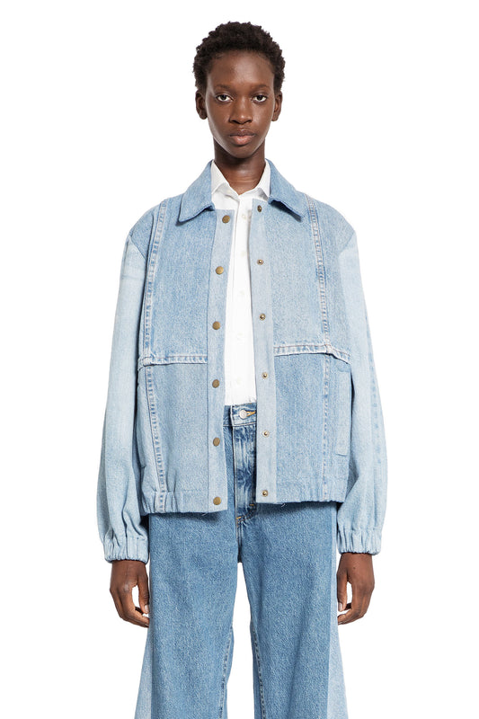 E.L.V. DENIM WOMAN BLUE JACKETS