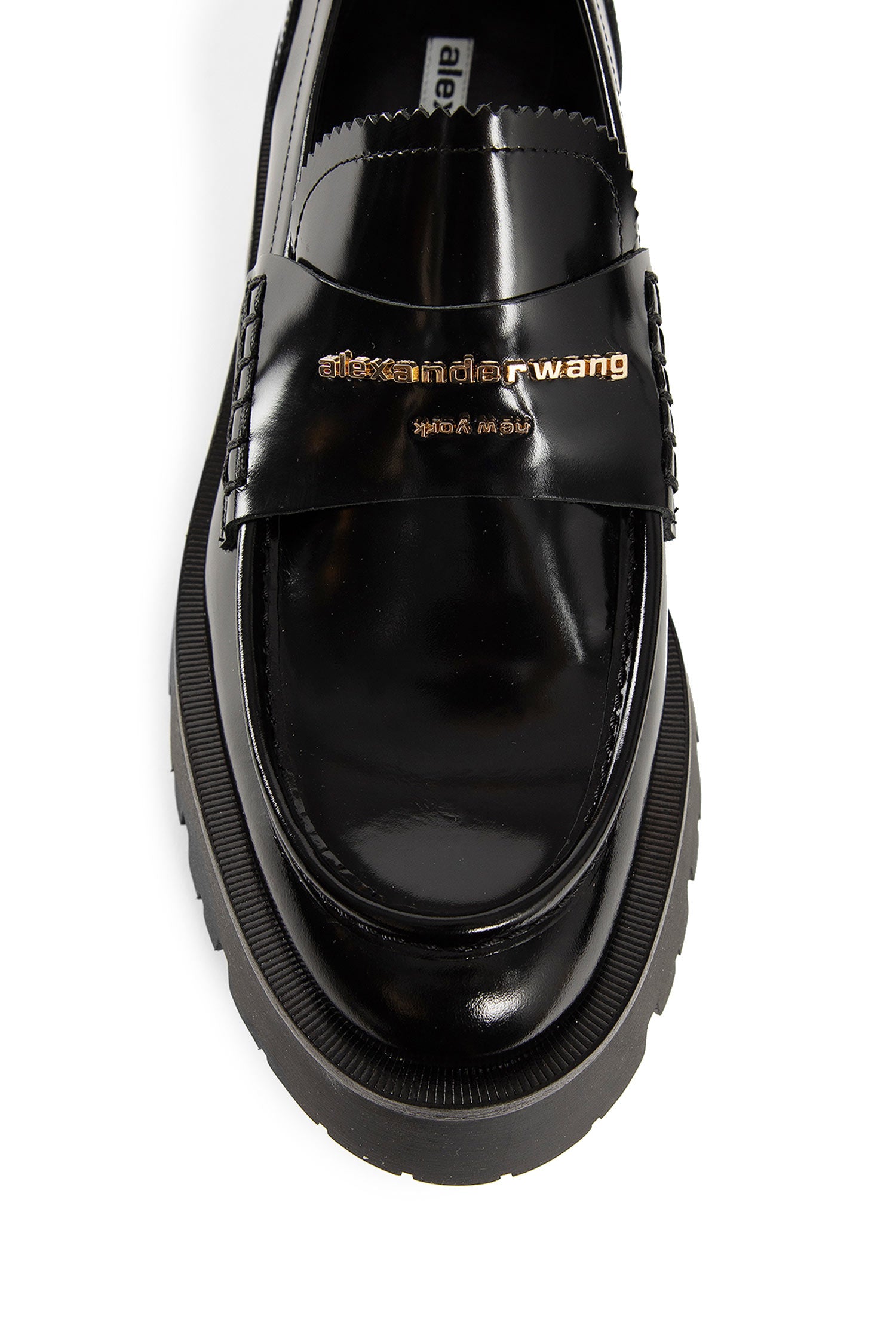 ALEXANDER WANG WOMAN BLACK LOAFERS