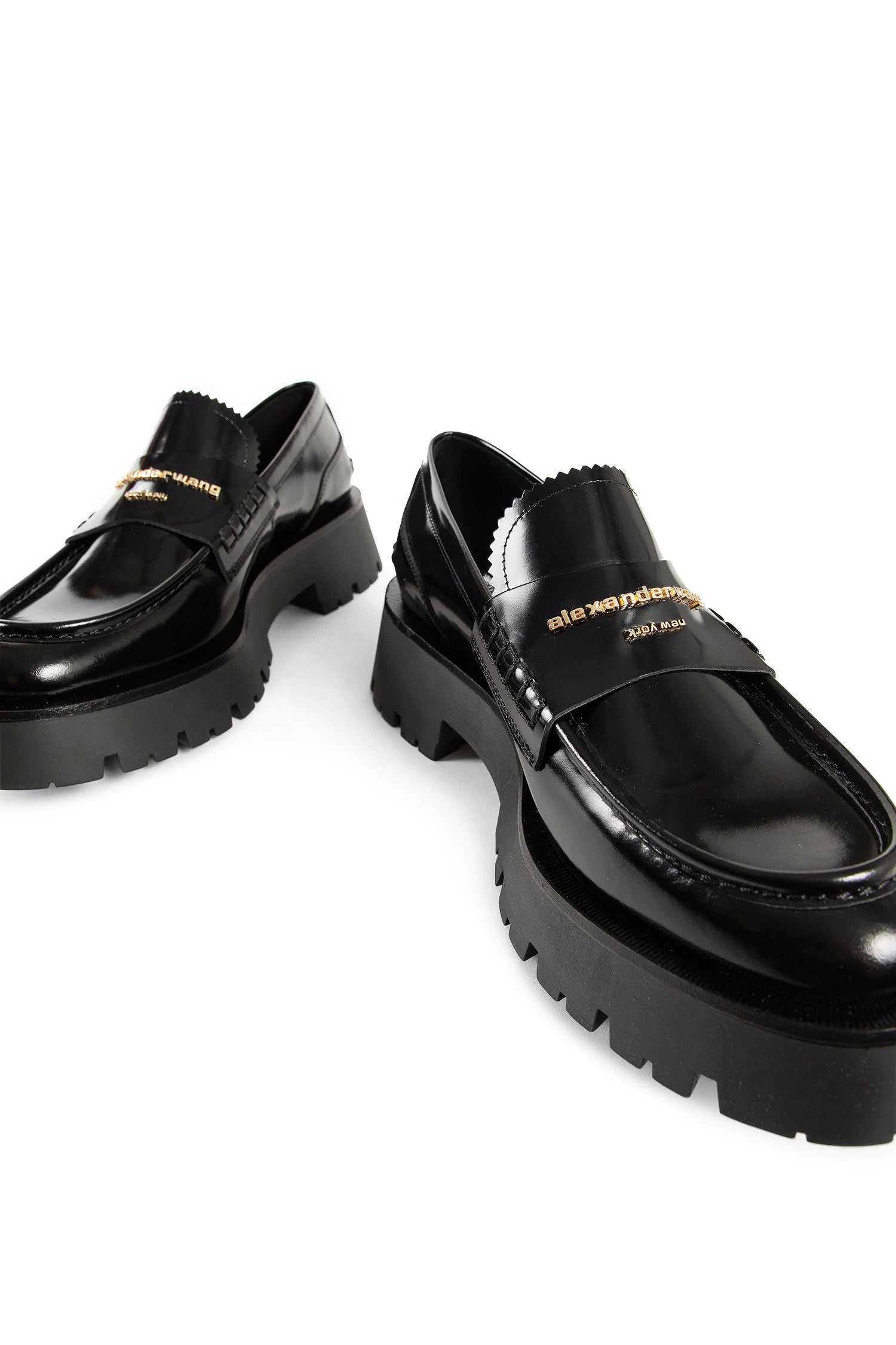 ALEXANDER WANG WOMAN BLACK LOAFERS