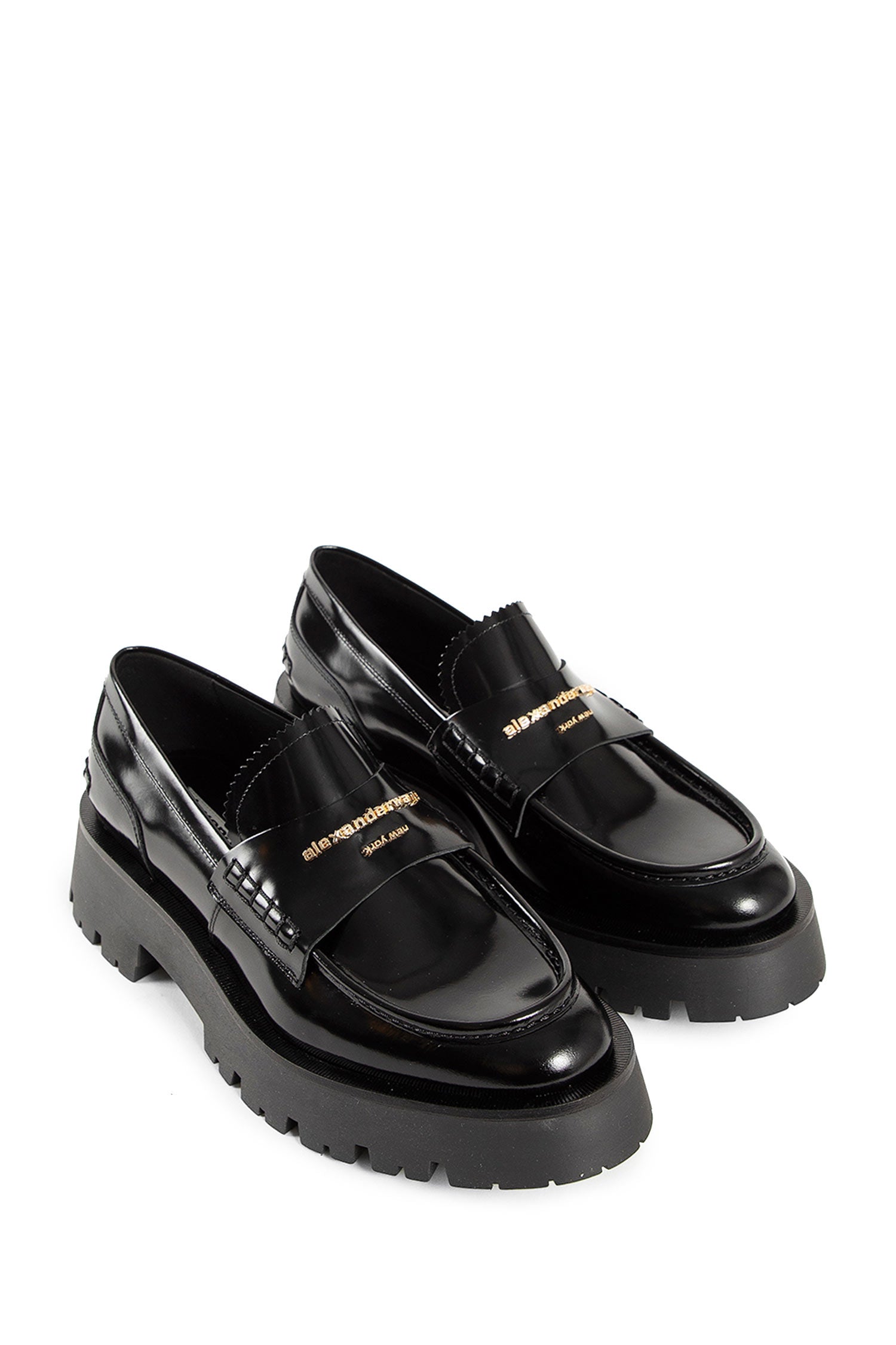 ALEXANDER WANG WOMAN BLACK LOAFERS