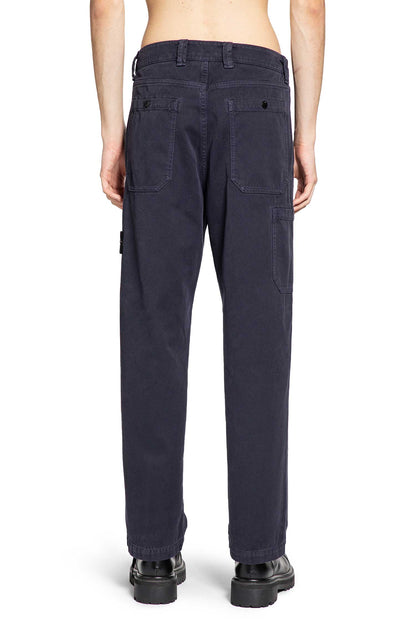STONE ISLAND MAN BLACK TROUSERS