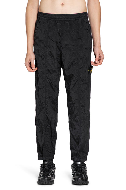 STONE ISLAND MAN BLACK TROUSERS