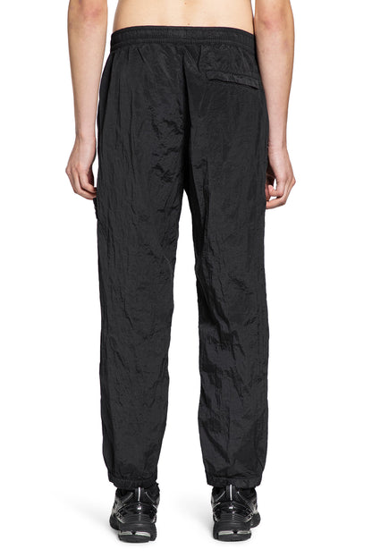 STONE ISLAND MAN BLACK TROUSERS