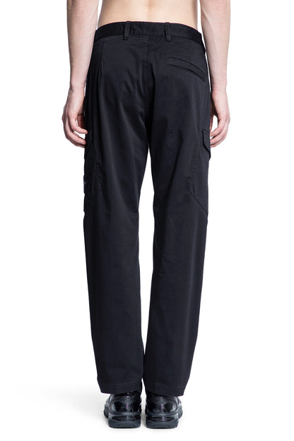 STONE ISLAND MAN BLACK TROUSERS