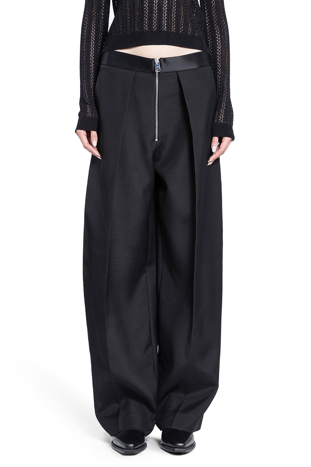 KHAITE WOMAN BLACK TROUSERS