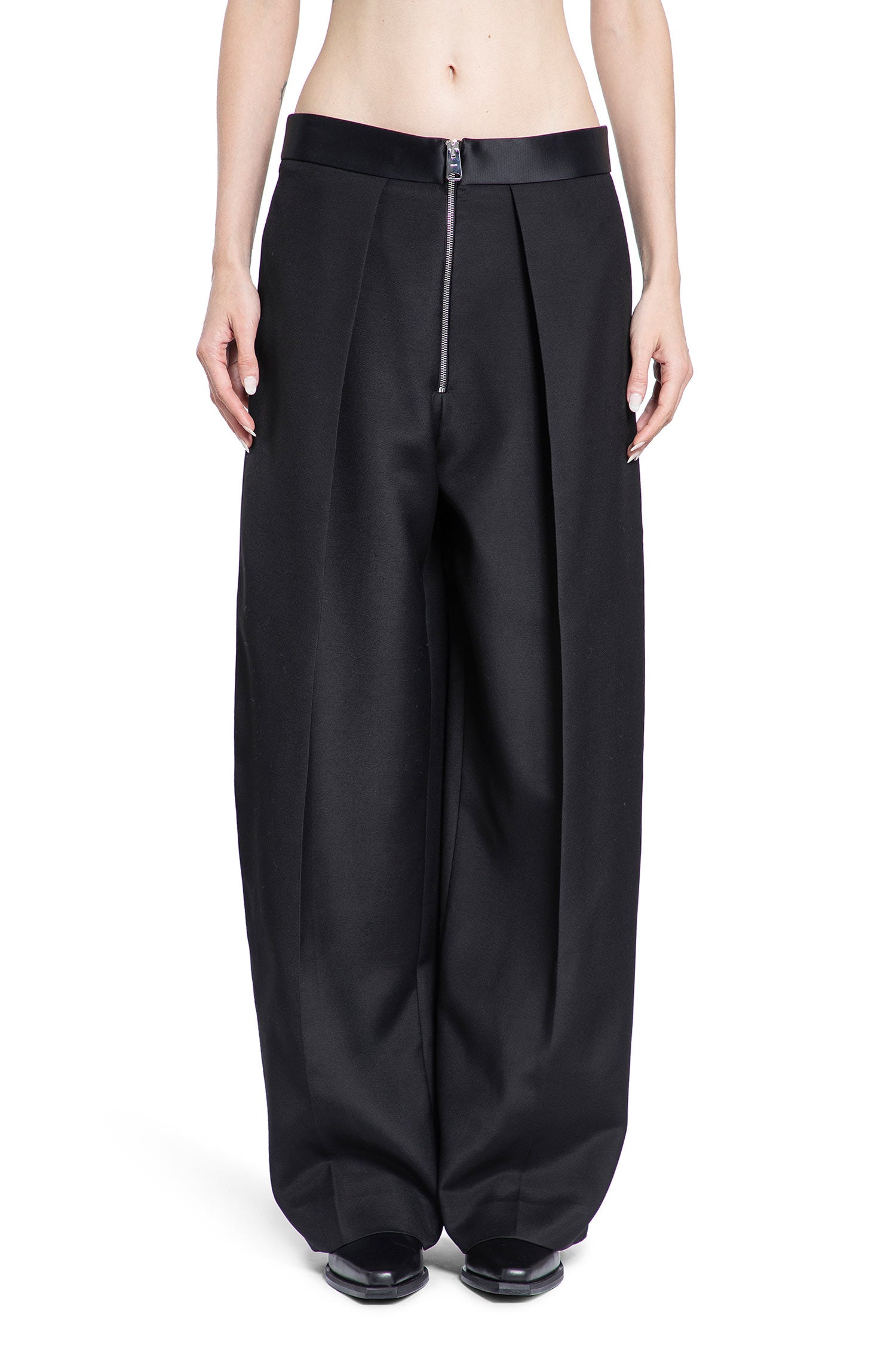 KHAITE WOMAN BLACK TROUSERS