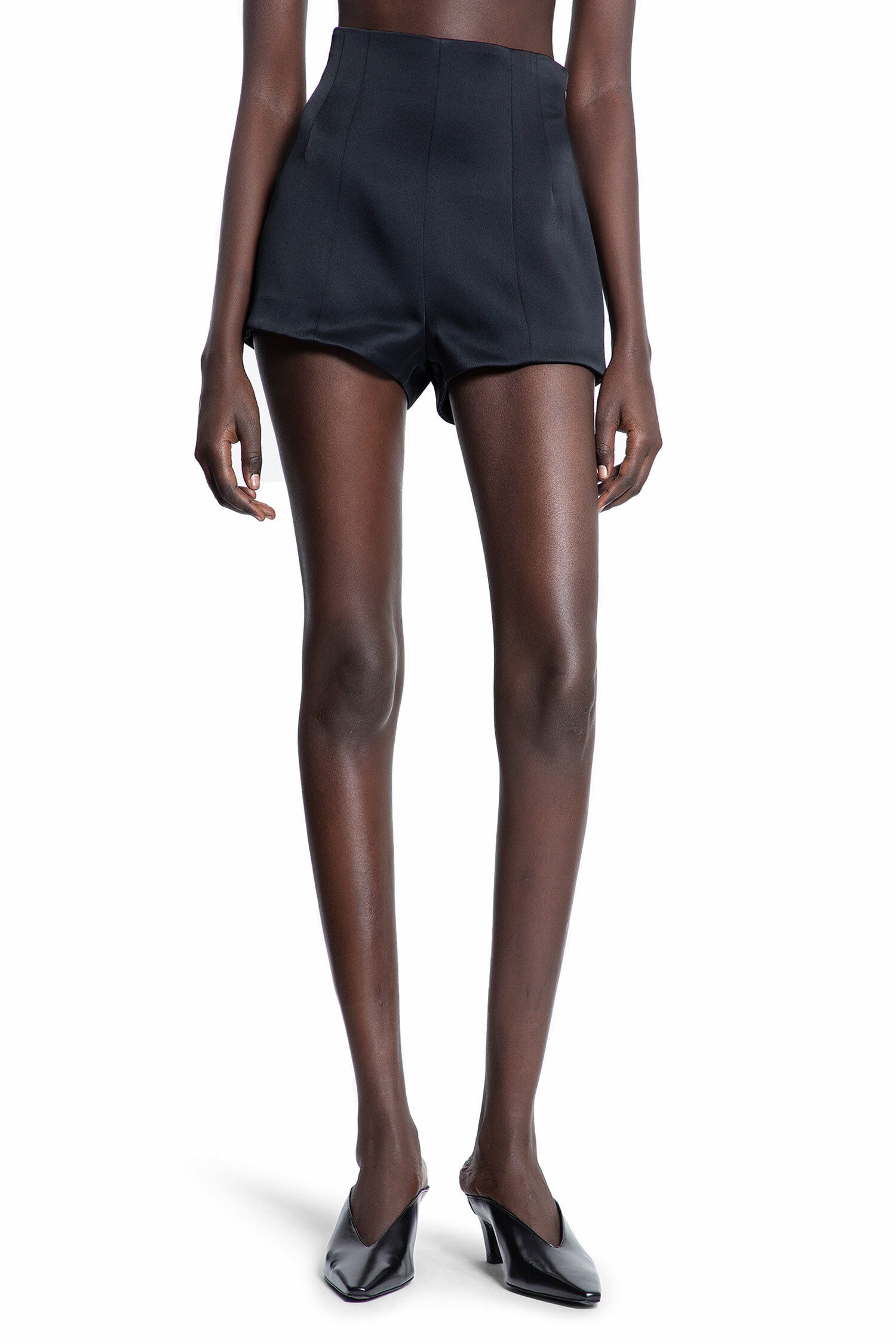 KHAITE WOMAN BLACK SHORTS