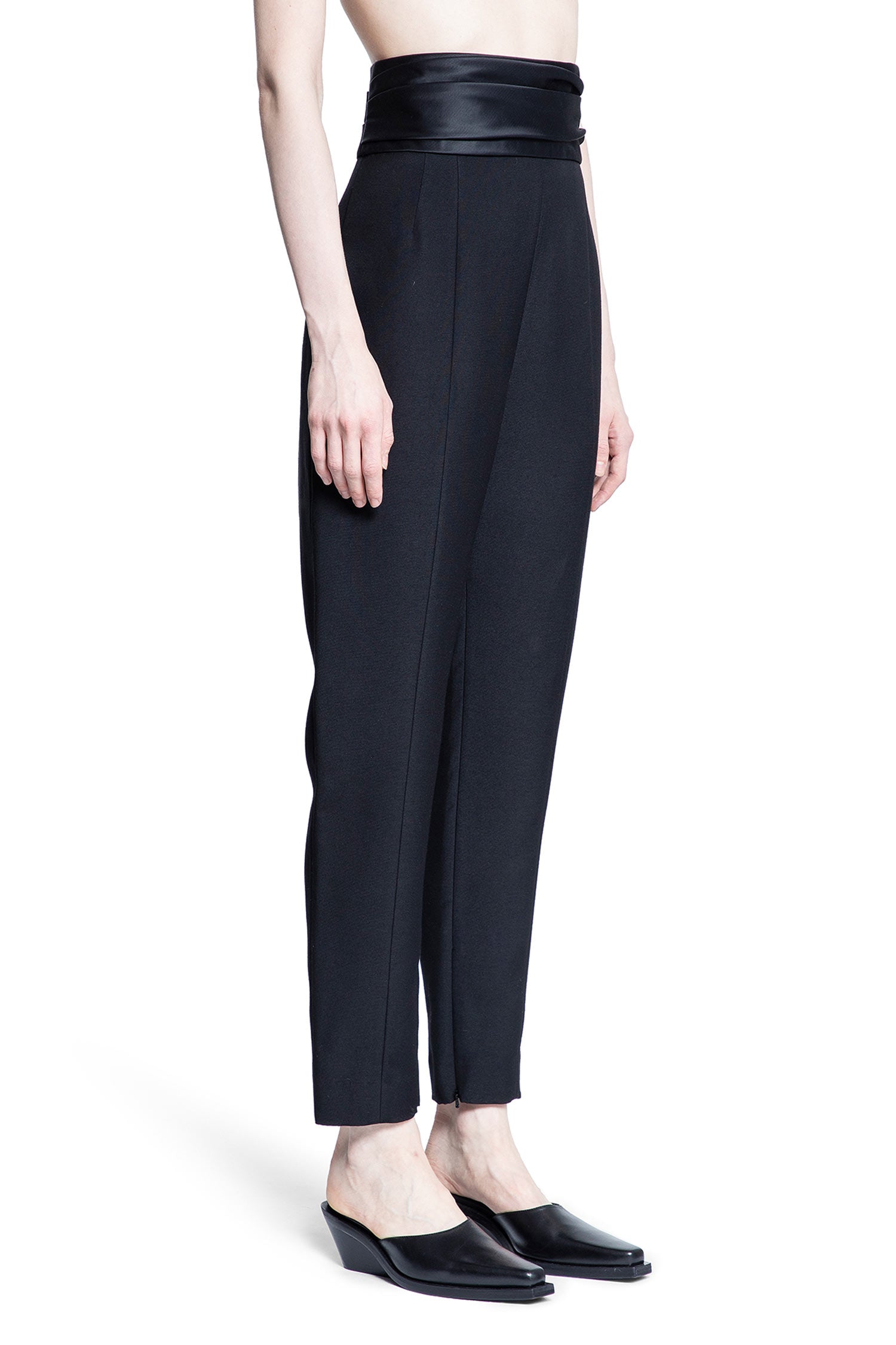 KHAITE WOMAN BLACK TROUSERS