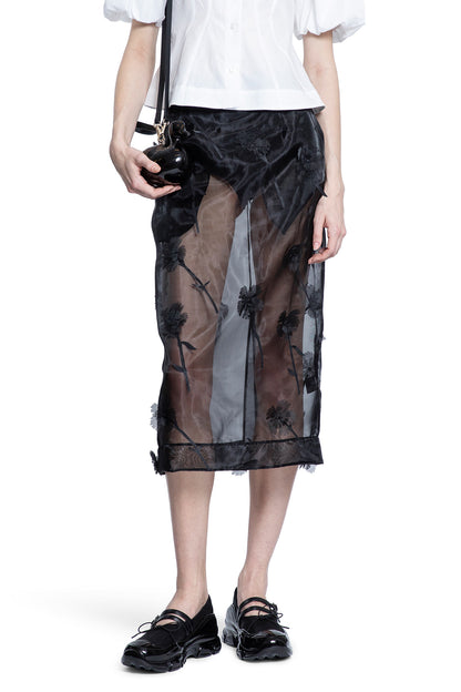 SIMONE ROCHA WOMAN BLACK SKIRTS