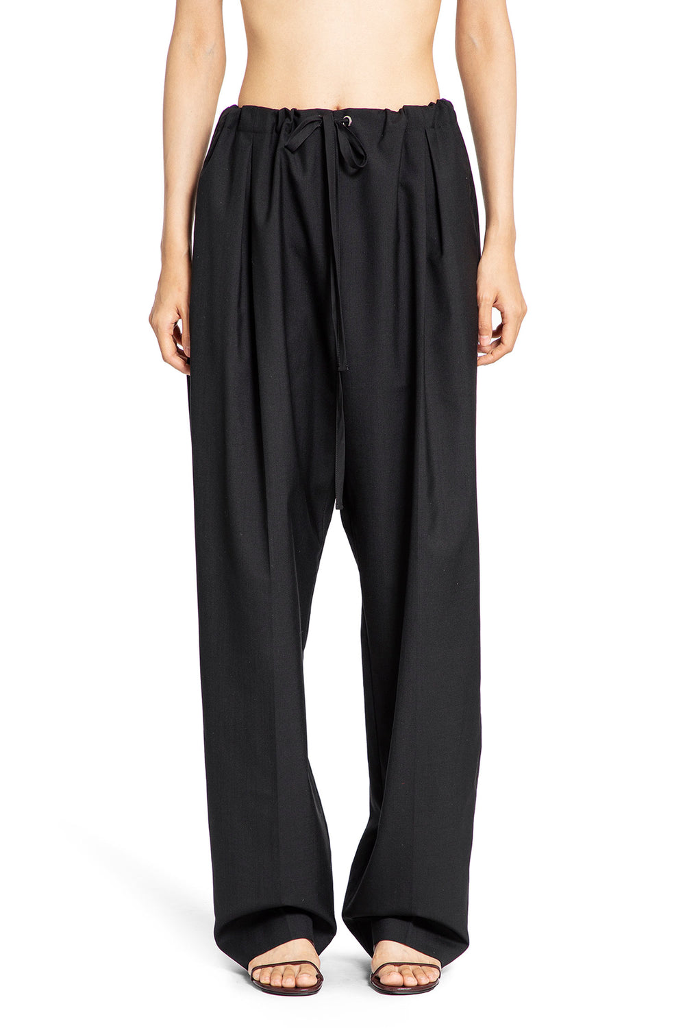 KHAITE WOMAN BLACK TROUSERS