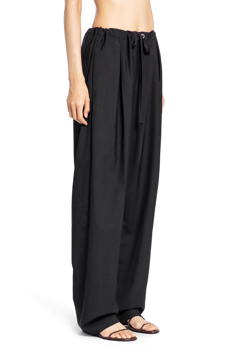 KHAITE WOMAN BLACK TROUSERS