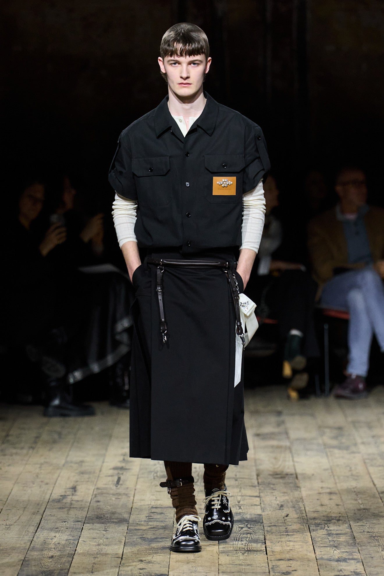 SIMONE ROCHA Tailored Clip Kilt man