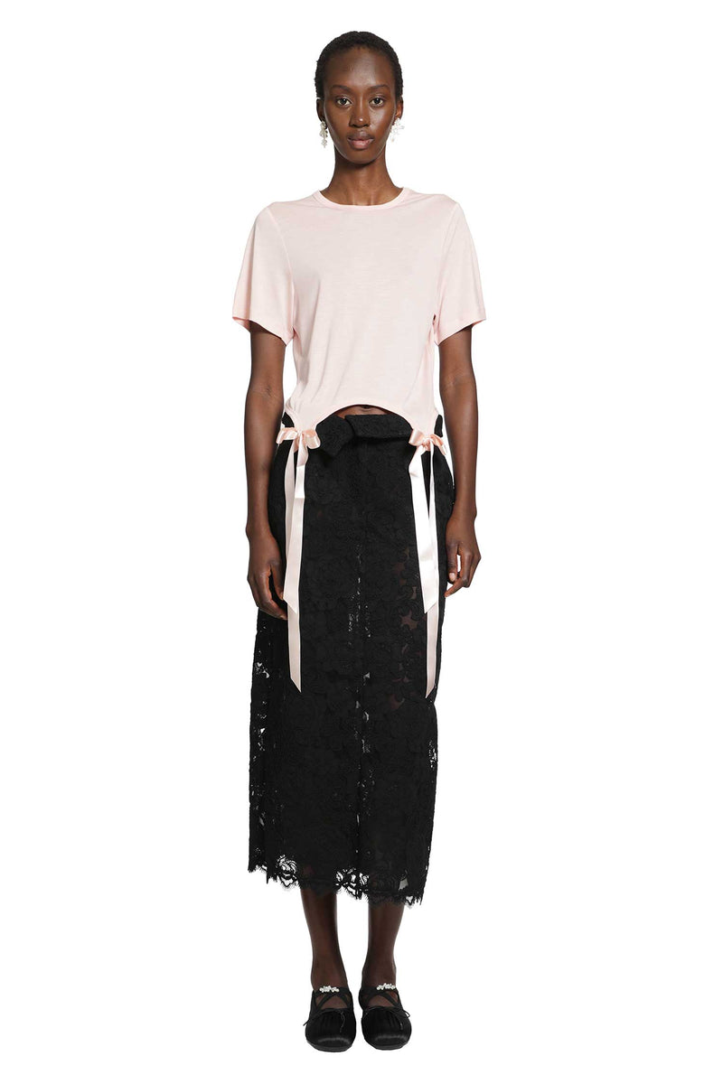 SIMONE ROCHA Peeling Waist Column Skirt woman