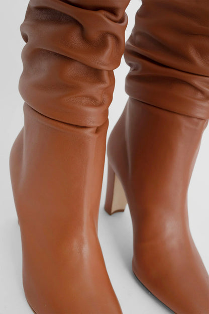 MANOLO BLAHNIK WOMAN BROWN BOOTS - Antonioli.eu