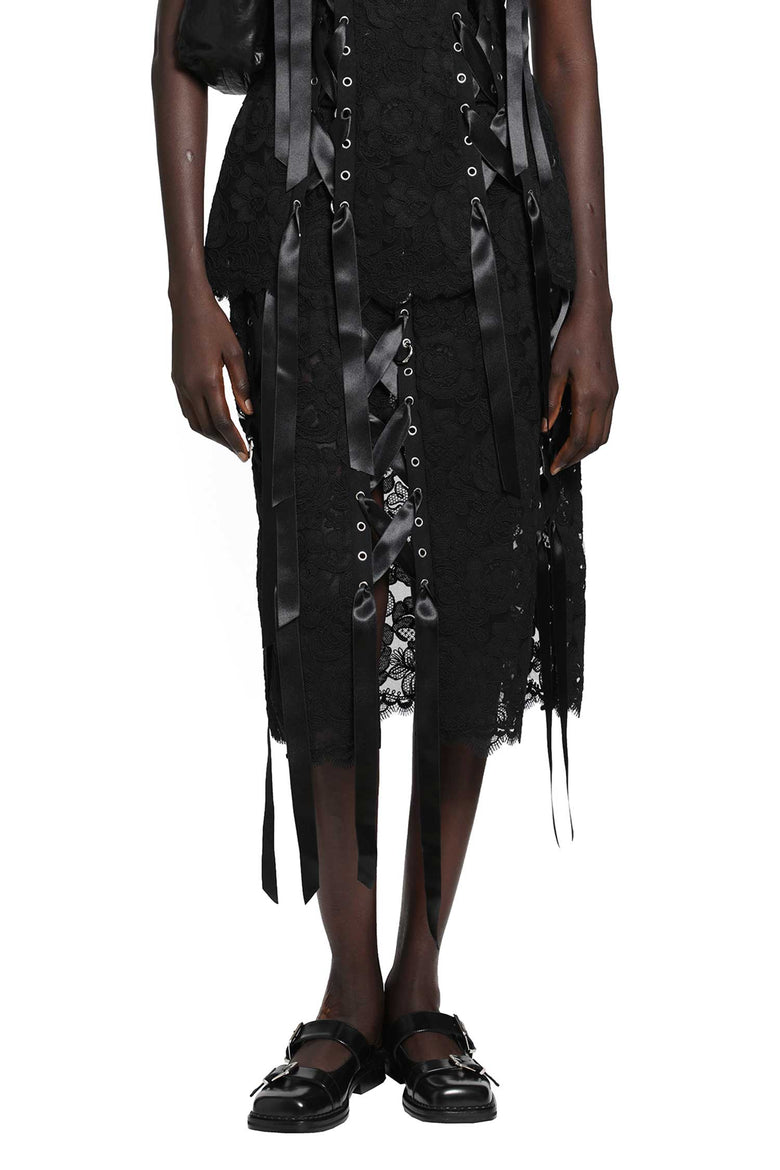 SIMONE ROCHA Unraveling Ribbon Ring Skirt woman
