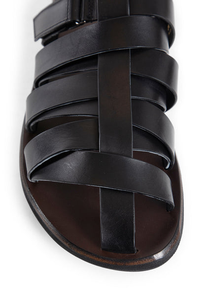 PREMIATA MAN BLACK SANDALS & SLIDES