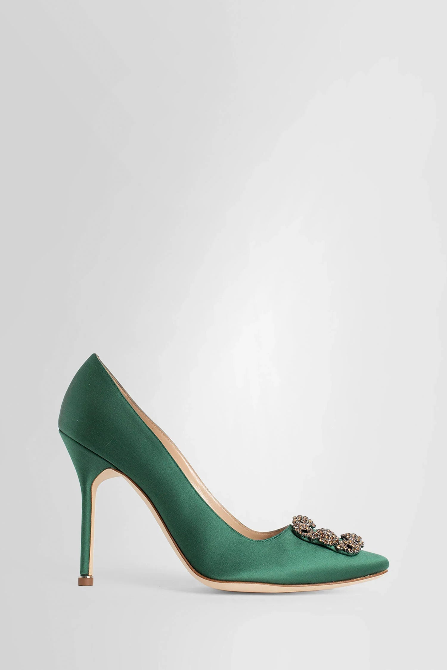 MANOLO BLAHNIK WOMAN GREEN PUMPS - Antonioli.eu