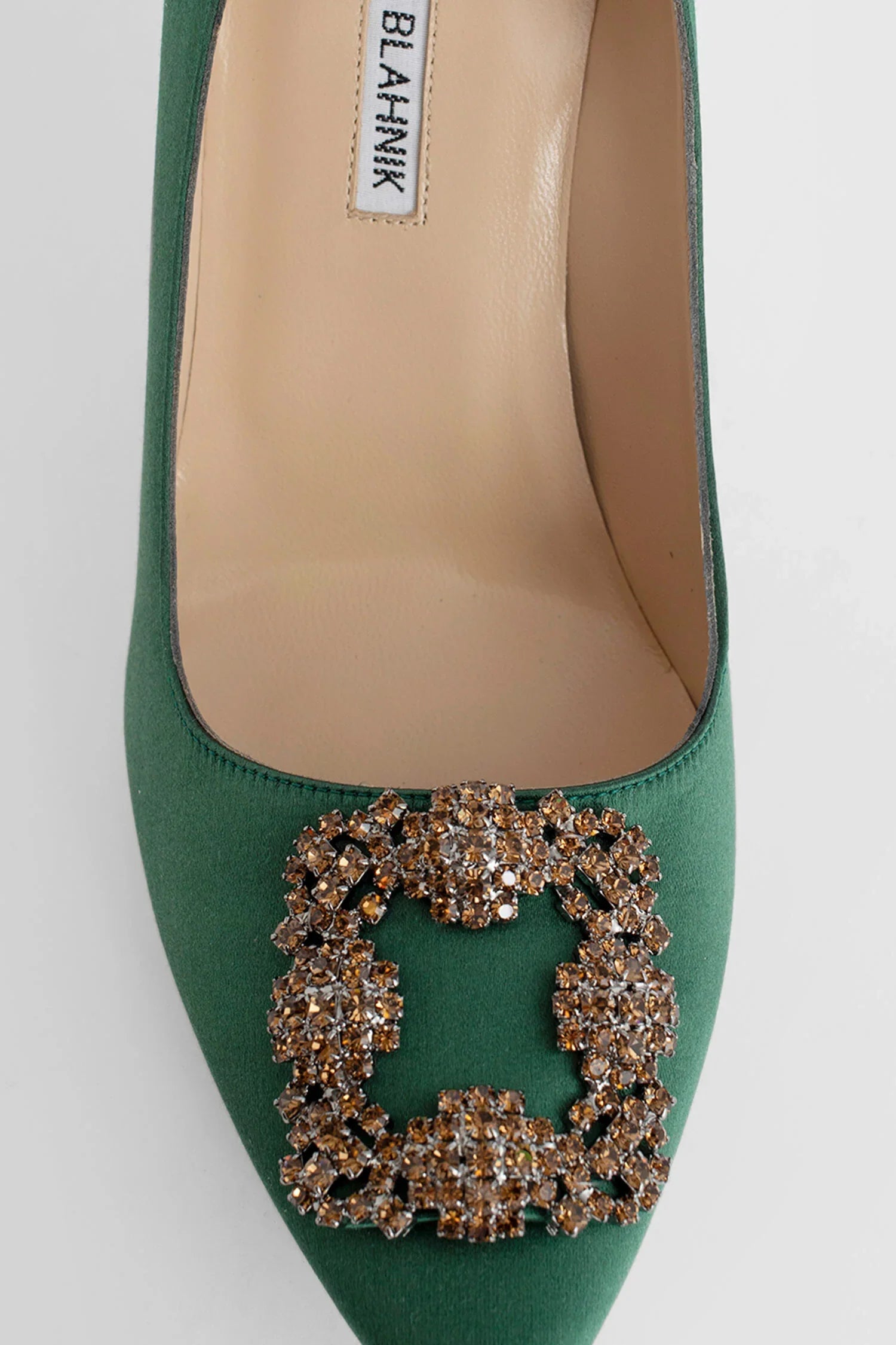 MANOLO BLAHNIK WOMAN GREEN PUMPS - Antonioli.eu
