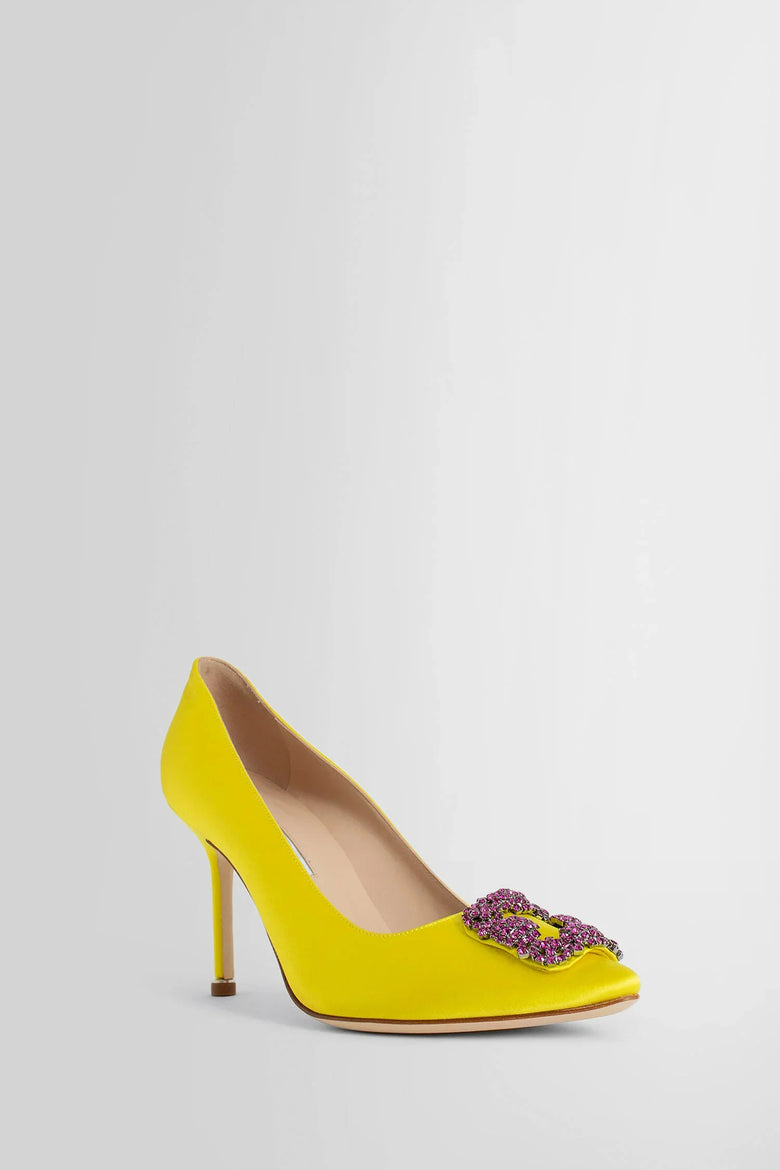 MANOLO BLAHNIK WOMAN YELLOW PUMPS - Antonioli.eu