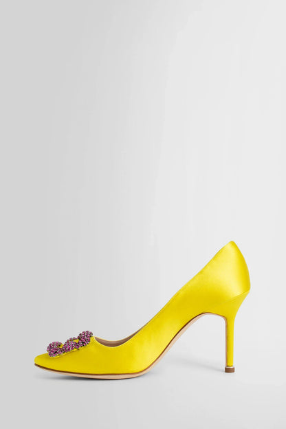 MANOLO BLAHNIK WOMAN YELLOW PUMPS - Antonioli.eu