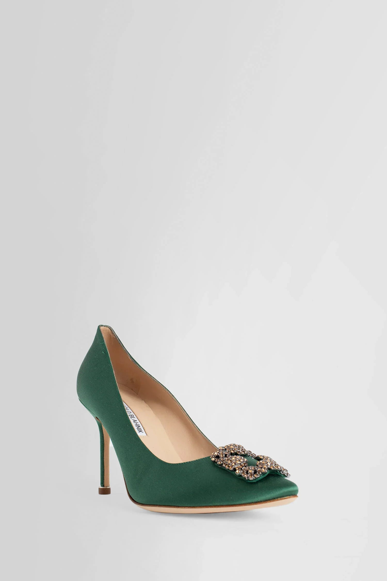 MANOLO BLAHNIK WOMAN GREEN PUMPS - Antonioli.eu