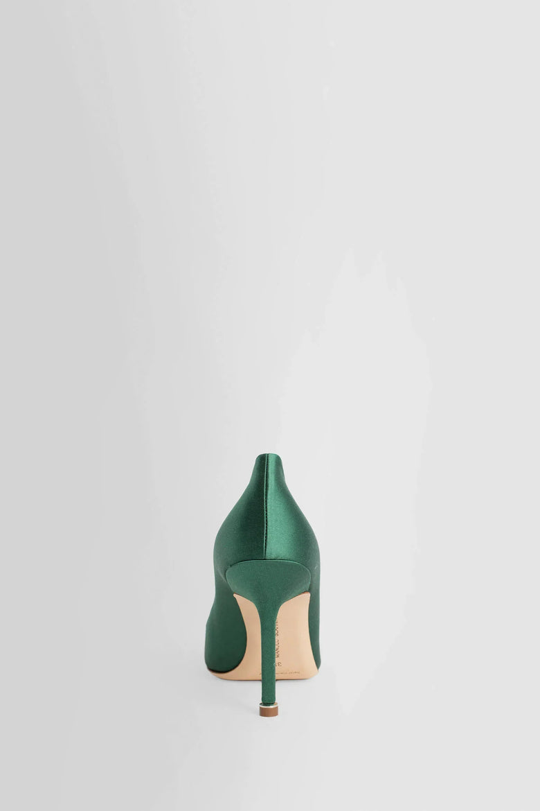 MANOLO BLAHNIK WOMAN GREEN PUMPS - Antonioli.eu